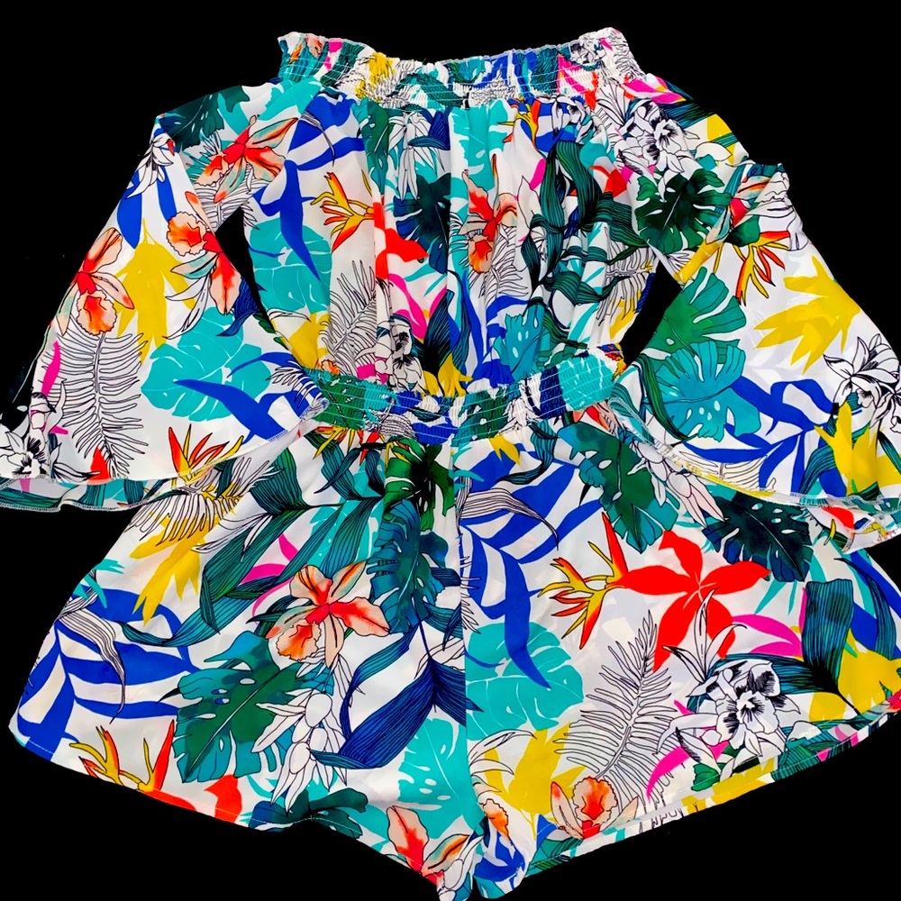 Floral Off-Shoulder Romper
